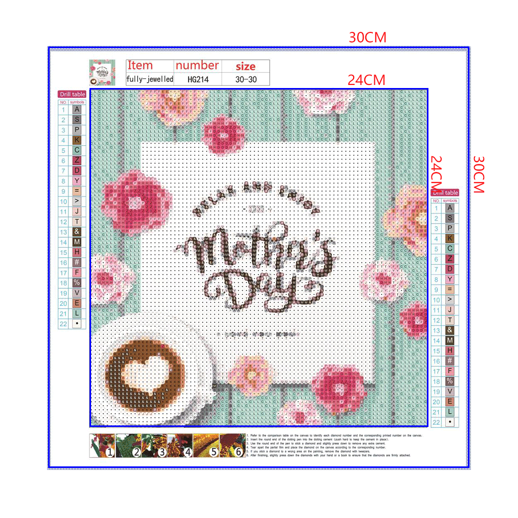 Full Diamond Painting kit - Happy Mothers' Day