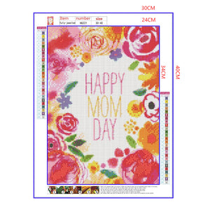 Full Diamond Painting kit - Happy Mothers' Day