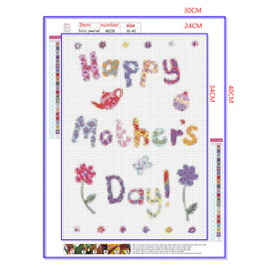 Full Diamond Painting kit - Happy Mothers' Day