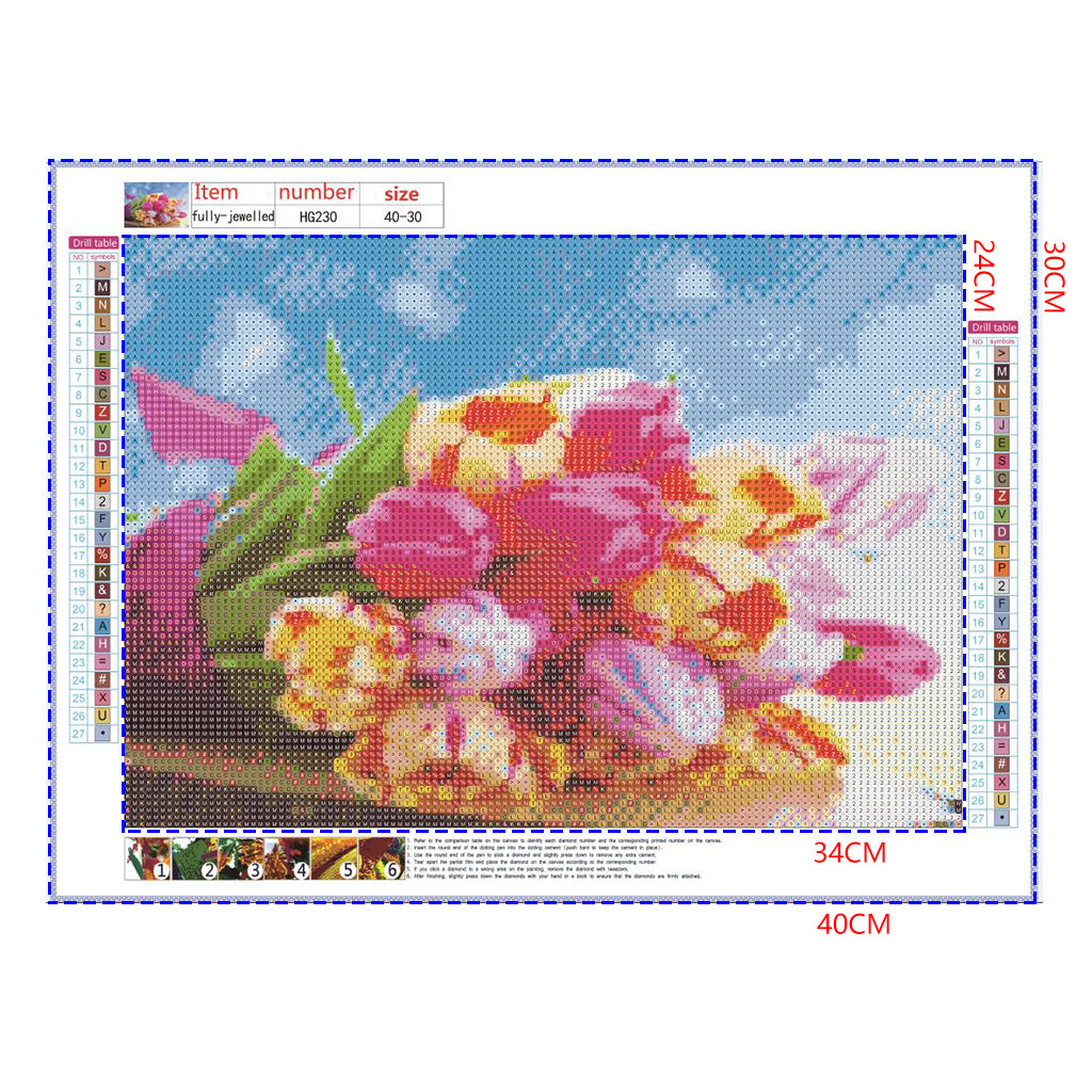 Full Diamond Painting kit - Fresh flowers