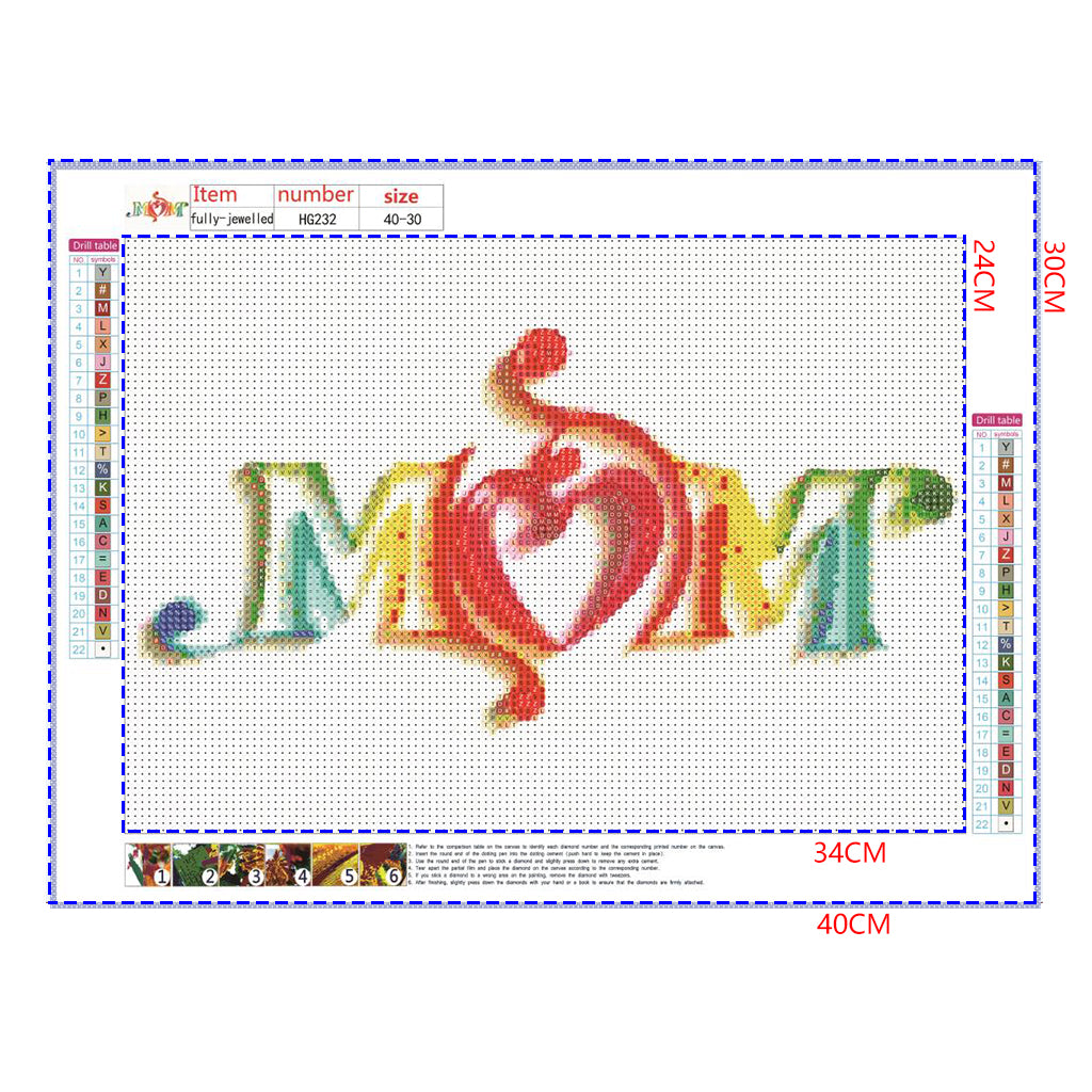 Full Diamond Painting kit - Happy Mothers' Day