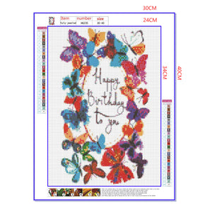 Full Diamond Painting kit - Happy Birthday to you