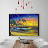 Full Diamond Painting kit - Sunset by the sea