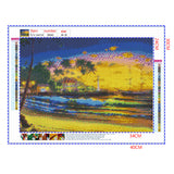 Full Diamond Painting kit - Sunset by the sea