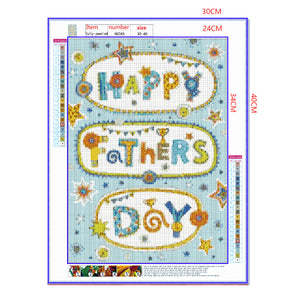 Full Diamond Painting kit - Happy father's day