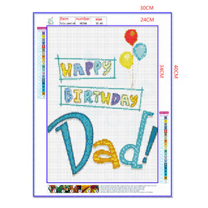 Full Diamond Painting kit - Happy father's day