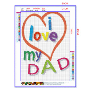 Full Diamond Painting kit - Happy father's day