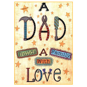 Full Diamond Painting kit - A dad biulds a family with love