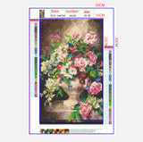 Full Diamond Painting kit - Flowers on vase