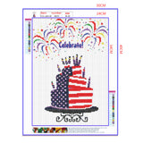 Full Diamond Painting kit - Congratulations cake
