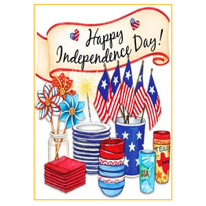 Full Diamond Painting kit - Happy independence day