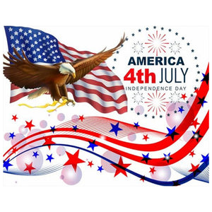 Full Diamond Painting kit - Happy independence day