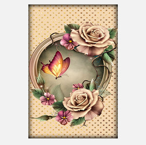 Full Diamond Painting kit - Butterflies and flowers
