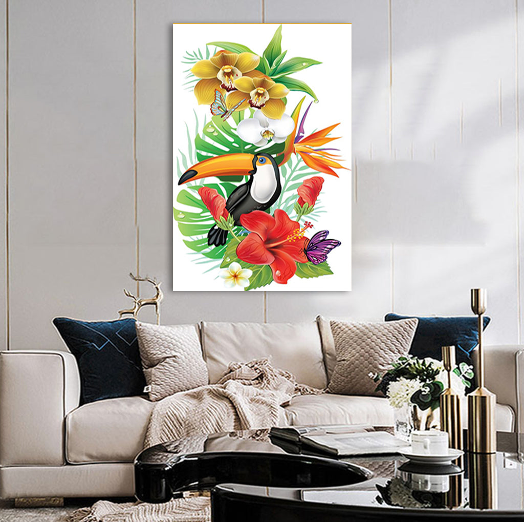 Full Diamond Painting kit - Toucans