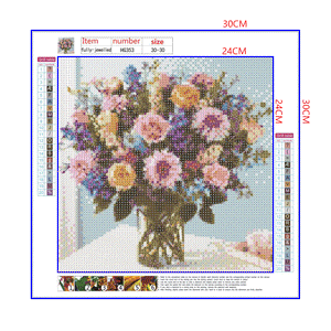 Full Diamond Painting kit - Beautiful flowers