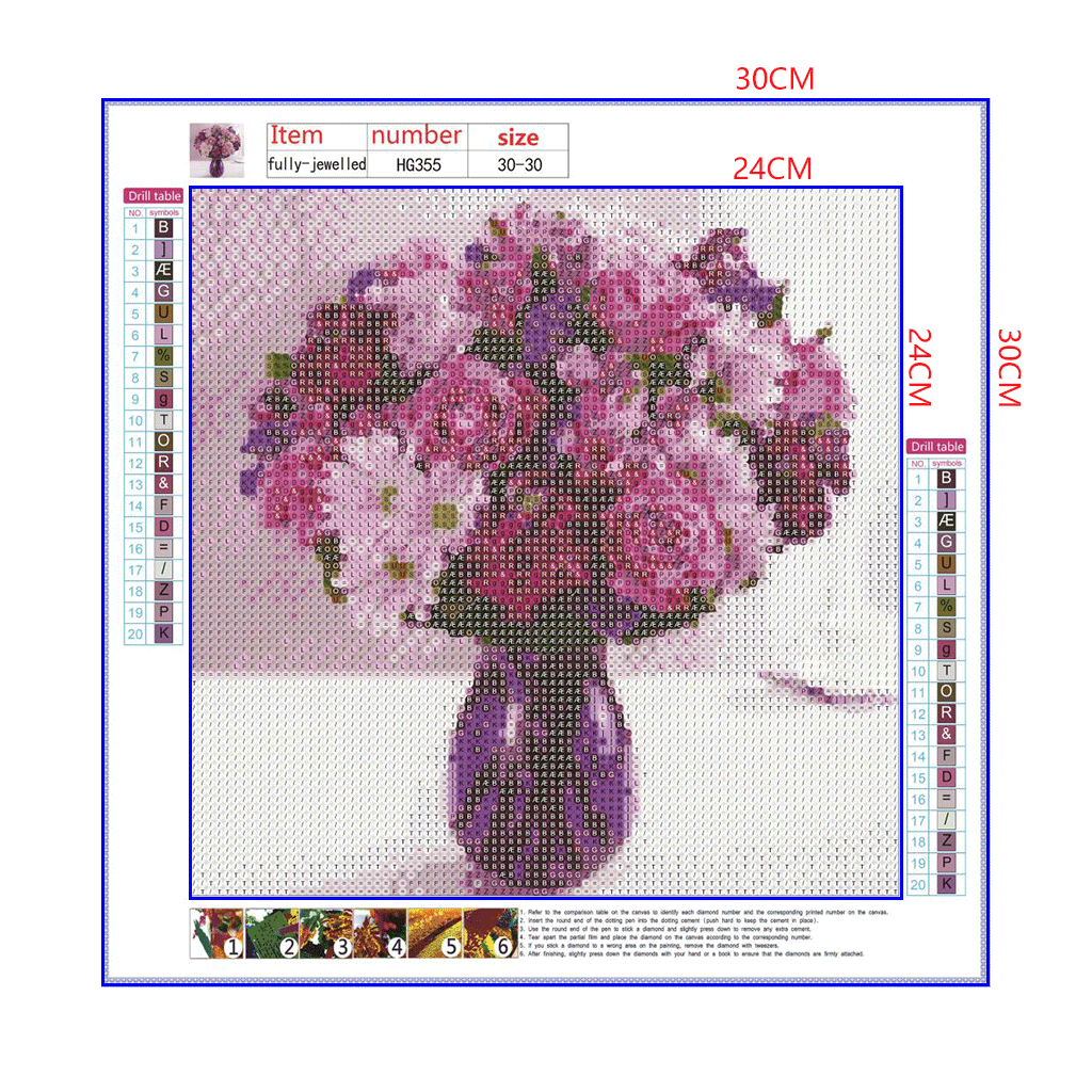 Full Diamond Painting kit - Beautiful flowers