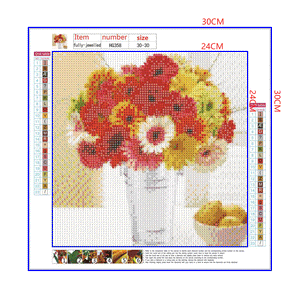 Full Diamond Painting kit - Beautiful chrysanthemum