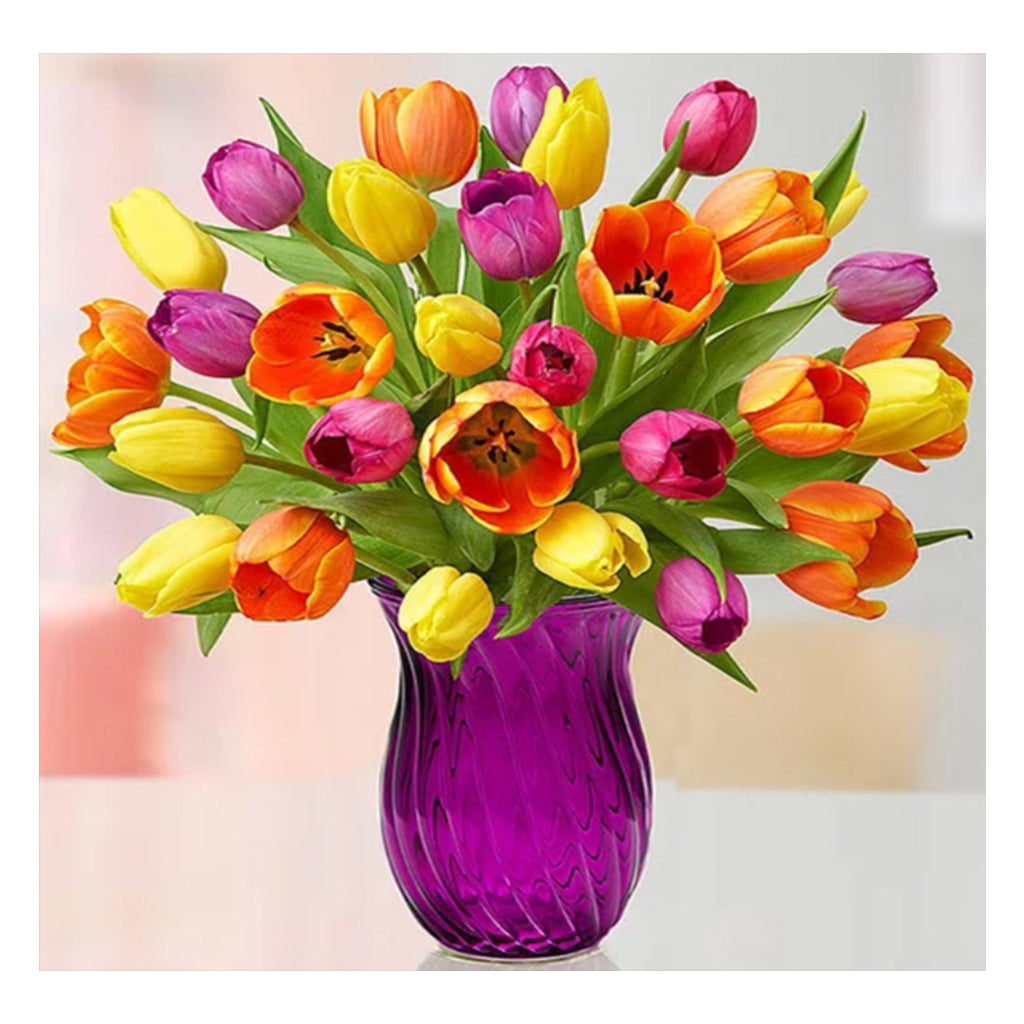 Full Diamond Painting kit - Beautiful tulip flower