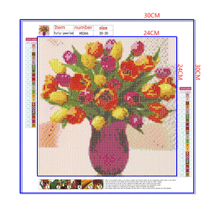 Full Diamond Painting kit - Beautiful tulip flower