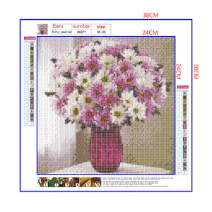 Full Diamond Painting kit - Beautiful chrysanthemum