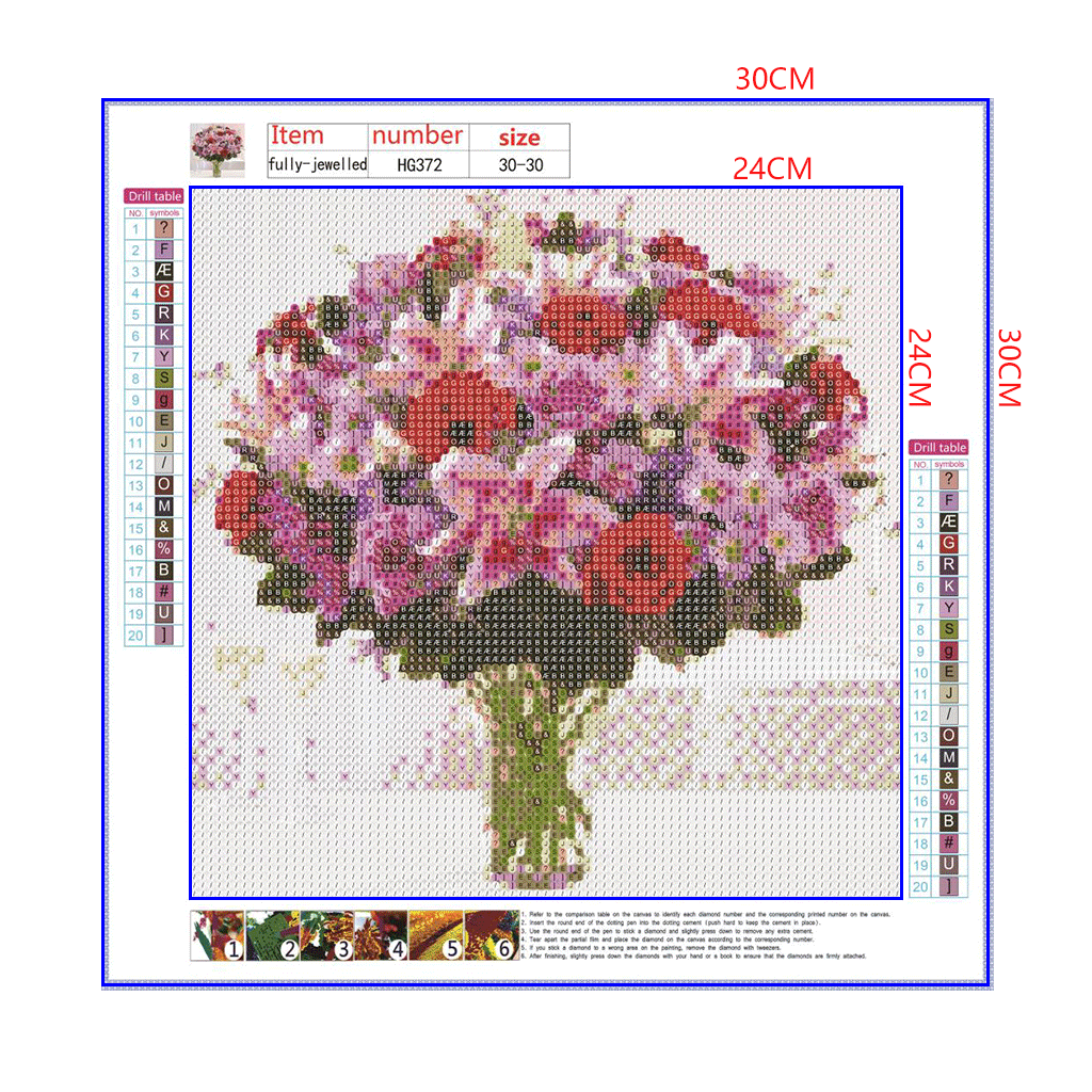 Full Diamond Painting kit - Beautiful flowers