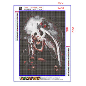 Full Diamond Painting kit - Beautiful skeleton woman