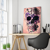 Full Diamond Painting kit - Flowers on skull