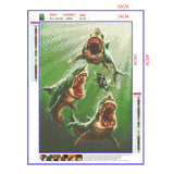Full Diamond Painting kit - Long-toothed shark