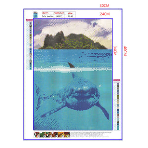 Full Diamond Painting kit - Big shark