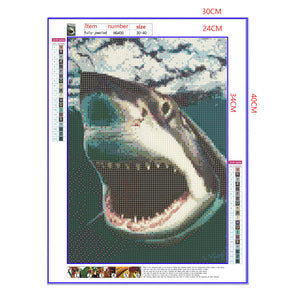 Full Diamond Painting kit - Big shark