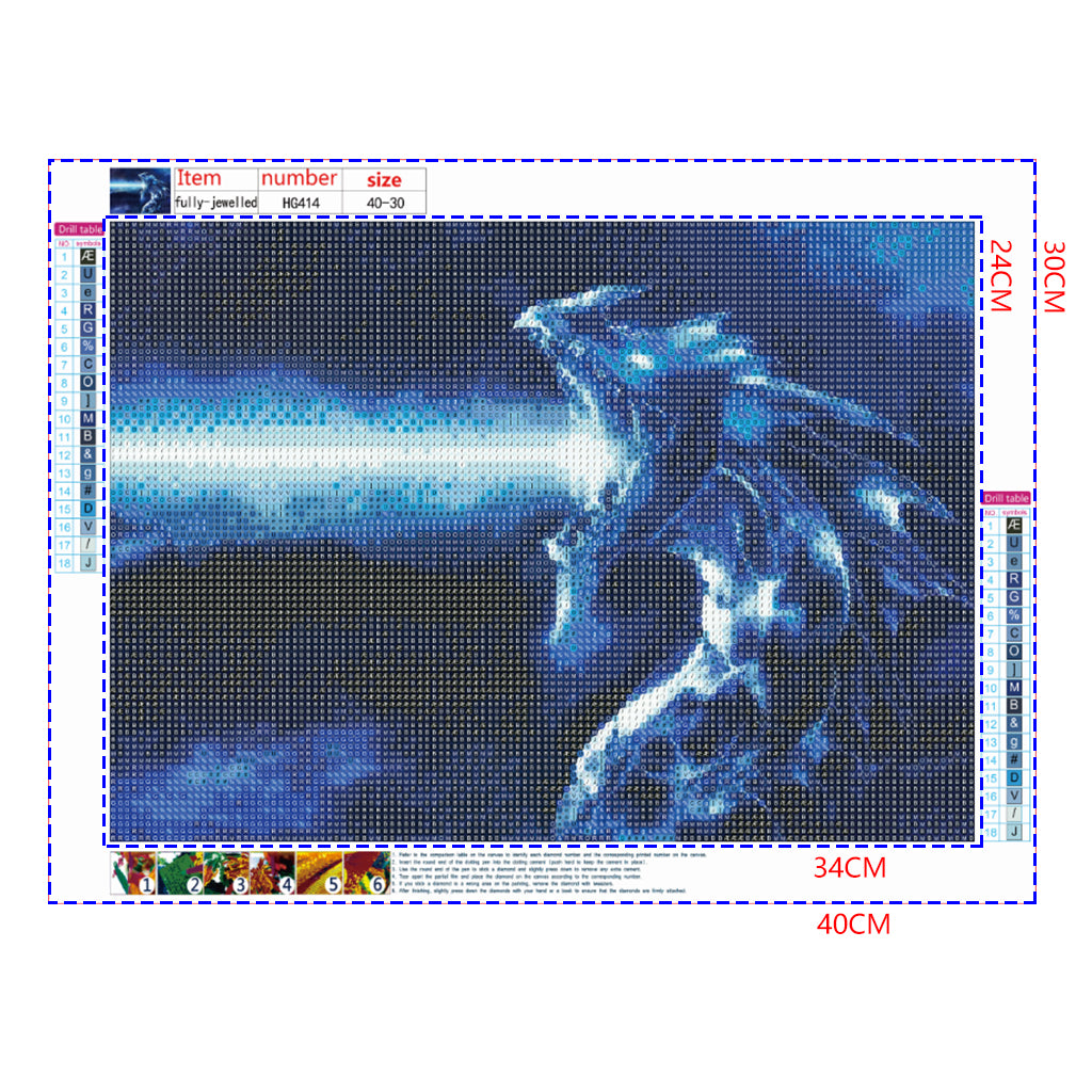 Full Diamond Painting kit - Dinosaur