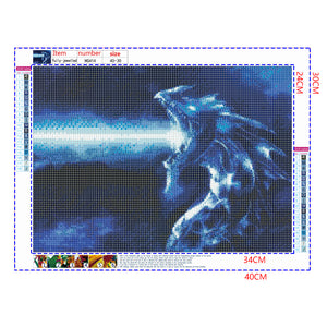Full Diamond Painting kit - Dinosaur