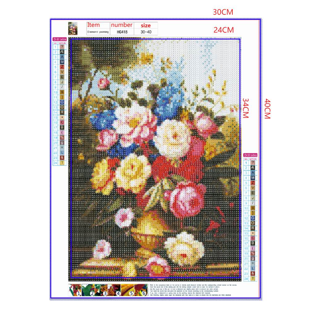 Full Diamond Painting kit - Beautiful flowers