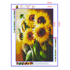 Full Diamond Painting kit - Beautiful Sunflowers