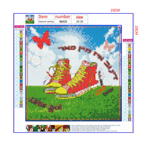 Full Diamond Painting kit - Sports shoes