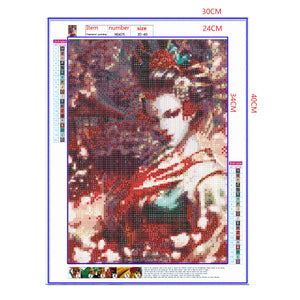 Full Diamond Painting kit - Geisha girl