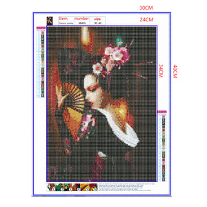 Full Diamond Painting kit - Geisha girl