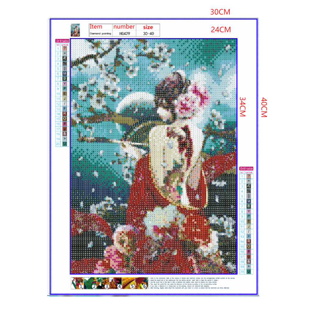 Full Diamond Painting kit - Geisha girl
