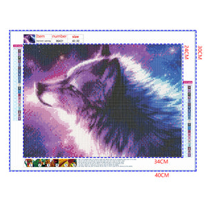 Full Diamond Painting kit - Star Wolf