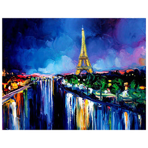 Full Diamond Painting kit - Eiffel Tower at night