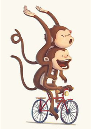 Full Diamond Painting kit - Cute monkeys