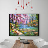 Full Diamond Painting kit - Beautiful wild scenery in spring