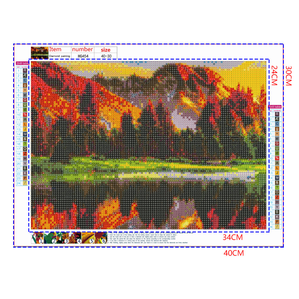 Full Diamond Painting kit - Beautiful lake scenery