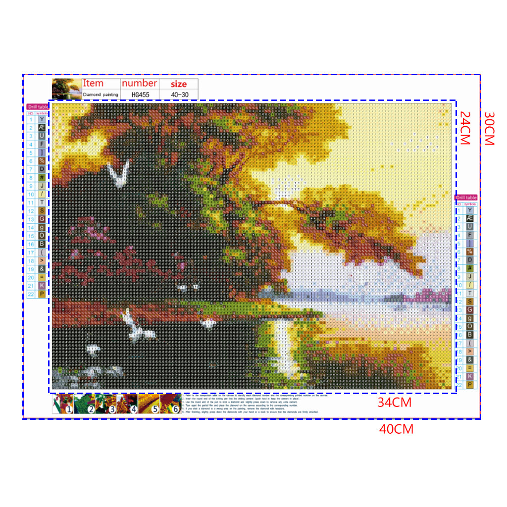 Full Diamond Painting kit - Beautiful lake scenery