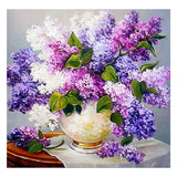 Full Diamond Painting kit - Lilac flowers (16x16inch)