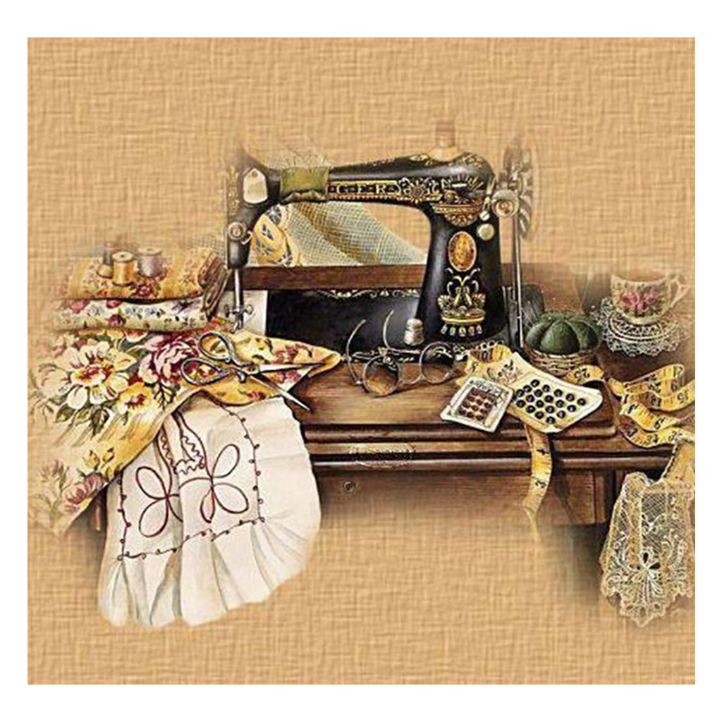 Full Diamond Painting kit - Sewing machine
