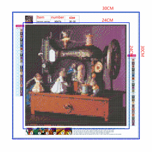 Full Diamond Painting kit - Sewing machine
