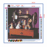 Full Diamond Painting kit - Sewing machine