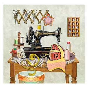 Full Diamond Painting kit - Sewing machine