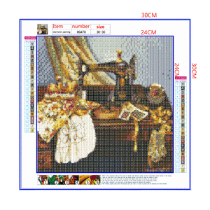 Full Diamond Painting kit - Sewing machine